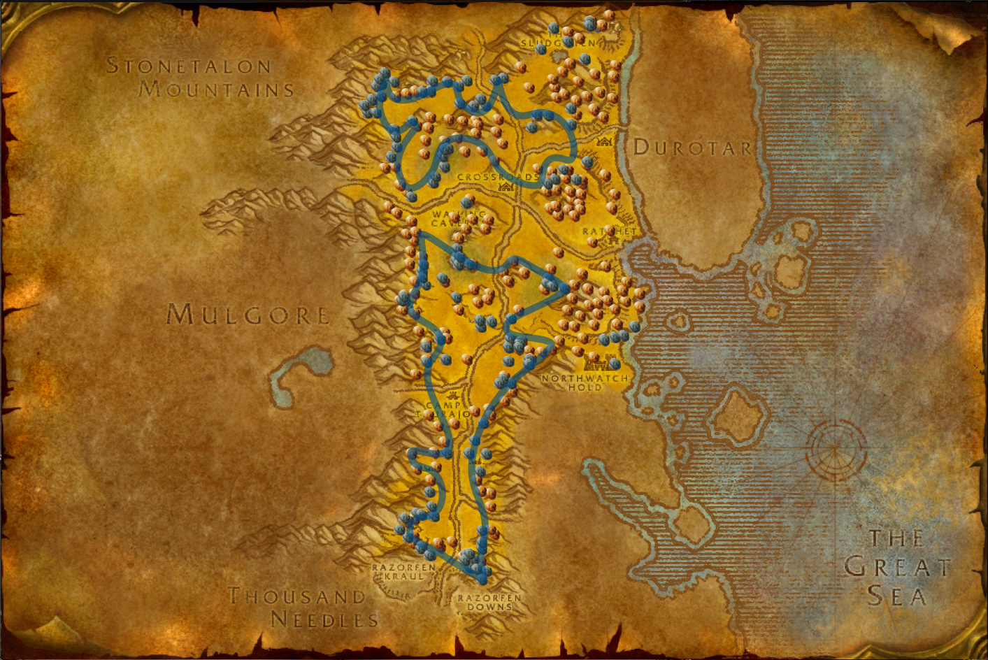 the barrens nodes arrows