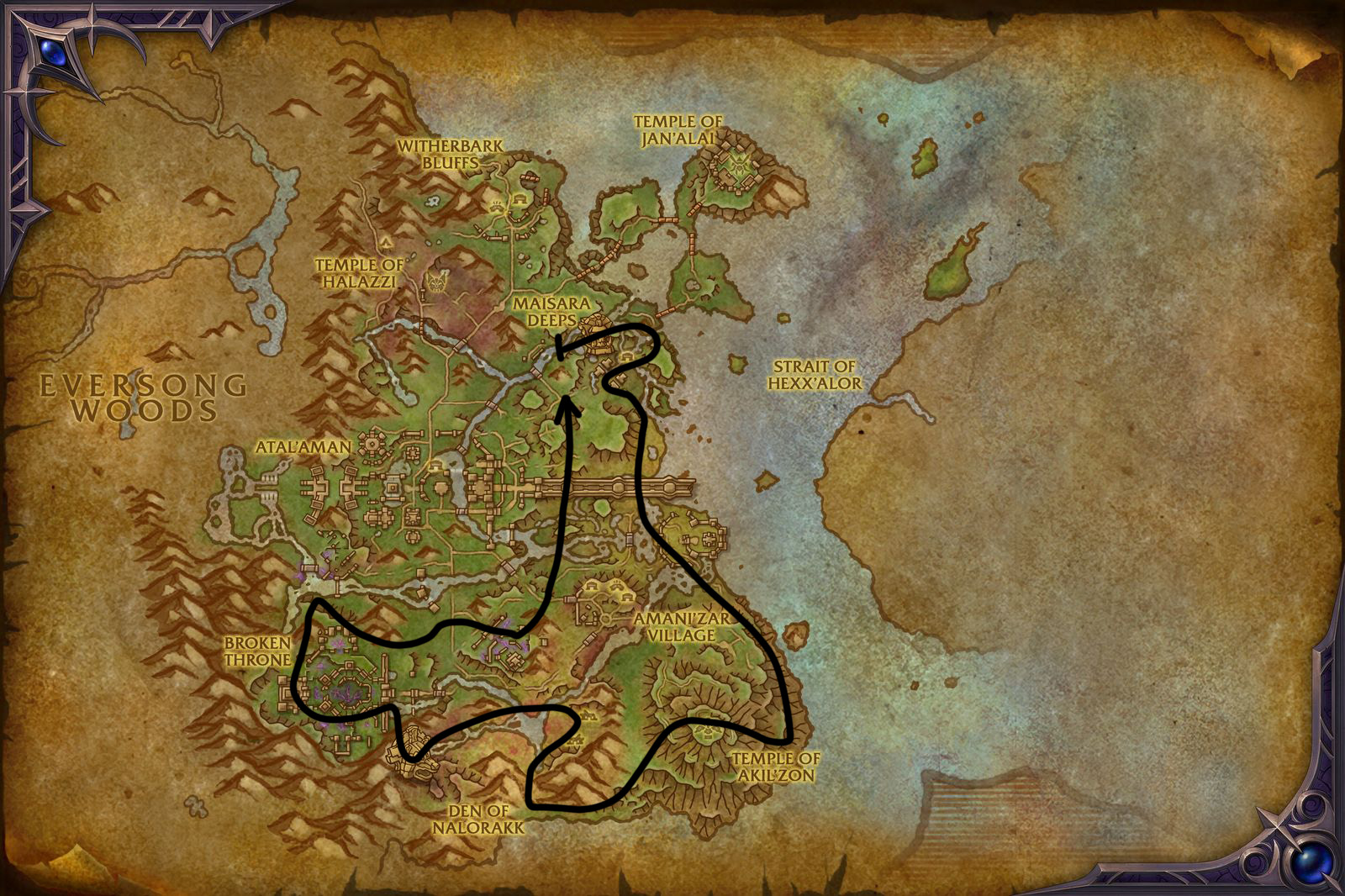 mining herbalism farming route zul aman